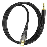 Аудіокабель HOCO UPA25 Transparent Discovery Edition Digital audio conversion cable iP Black (Цвет Черный) - фото № 4
