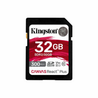 Карта пам'яті SDHC (UHS-II U3) Kingston Canvas React Plus 32Gb class 10 V90 (R-300MB/s)