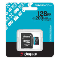 Карта пам'яті microSDXC (UHS-1 U3) Kingston Canvas Go! Plus 128Gb class 10 A2 V30 (R200MB/s) (adapter SD)  - фото № 2