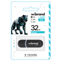 Флеш-накопичувач Wibrand USB 2.0 Panther 32Gb Black (Колір Черный) - фото № 2