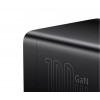 Мережевий зарядний пристрій Baseus GaN3 Pro Desktop Powerstrip AC+2U+2C 100W EU Black (With Mini White Cable Type-C to Type-C 100W(20V/5A) 1m Black） (Черный)- № 6