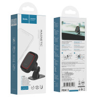 Автотримач для телефона HOCO CA24 Lotto series magnetic automotive center adsorbed holder Black (Колір Черный) - фото № 2