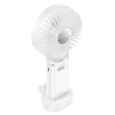 Вентилятор ручной складной HOCO F15 Белый (6931474797551) - изображение 3