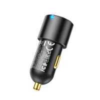 Автомобільний зарядний пристрій HOCO NZ6 PD45W 3-port(2C1A) car charger Black (Цвет Black) - фото № 7