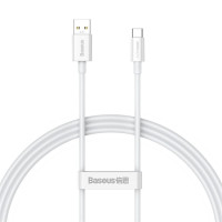 Кабель Baseus Superior Series (SUPERVOOC) Fast Charging Data Cable USB to Type-C 65W 1m White