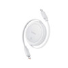 Кабель Baseus Free2Pull Mini Charging Cable USB-C to USB-C 60W 1m Moon White (Moon White)- № 3