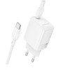 Мережевий зарядний пристрій BOROFONE BN28 Fuente single port PD30W charger set (C to C) (EU) White (Білий)- № 4