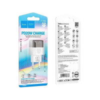 Мережевий зарядний пристрій HOCO C125A Transparent tribute single-port PD20W charger Transparent Black (Цвет 7073) - фото № 4