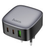 Мережевий зарядний пристрій HOCO CS33A Amanecer PD30W(2C1A) charger Black - изображение 3