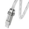 Кабель HOCO U113 Solid 100W silicone charging data cable Type-C Silver - изображение 2