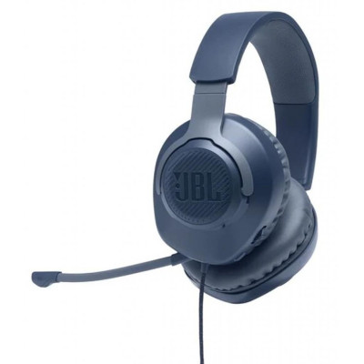 Навушники JBL з мікрофоном QUANTUM 100 Blue - изображение 4