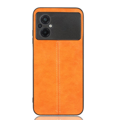 Чохол для смартфона Cosmiс Leather Case for Poco M5/M5 5G Orange (CoLeathPocoM5Orange) - изображение 1