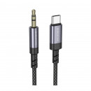 Аудіокабель BOROFONE BL24 Graceful digital audio conversion cable Type-C Metal Grey