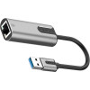 Адаптер Vention USB 3.0-A to Gigabit Ethernet Adapter Grey 0.15M Aluminium Alloy Type (CEWHB) - зображення 2