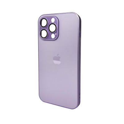 Чохол для смартфона AG Glass Matt Frame Color Logo for Apple iPhone 14 Pro Max Light Purple - зображення 1