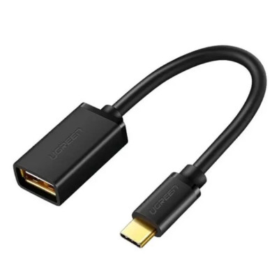 Кабель UGREEN US154 USB-C Male to USB 3.0 A Female Cable (Black)(UGR-30701) - зображення 1