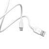 Кабель BOROFONE BX14 USB to Micro 2.4A, 3m, PVC, TPE connectors, White (7068)- № 5