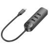 Адаптер Borofone DH5 Erudite 4-in-1 adapter(Type-C to USB3.0*4)(L=0.2M) (7073)- № 3