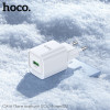 Мережевий зарядний пристрій HOCO C145A Charm single port QC3.0 charger (EU) White (Білий)- № 6