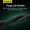 Мережевий кабель Baseus High Speed CAT8 40Gigabit Ethernet Cable (Braided Cable)3m Cluster Black (7073)- № 6