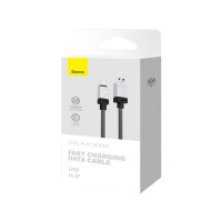 Кабель Baseus CoolPlay Series Fast Charging Cable USB to iP 2.4A 1m Black (Цвет 7073) - фото № 2