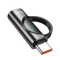 Адаптер HOCO UA32A C male to iP female display adapter Black (Колір 7073) - фото № 5