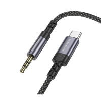 Перехідник BOROFONE BL24 Graceful digital audio conversion cable Type-C Metal Grey (Цвет Metal Gray) - фото № 6