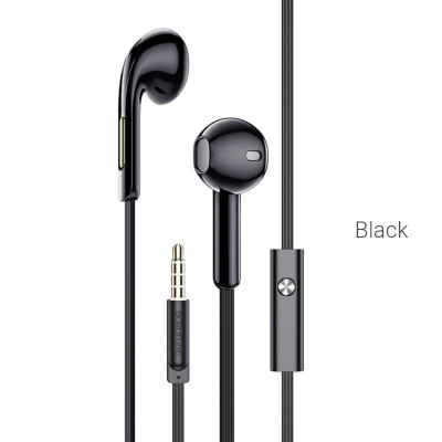 Навушники BOROFONE BM55 Sonido universal earphones with microphone Black - зображення 1