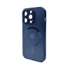 Чохол для смартфона AG Glass Matt Frame Color MagSafe Logo for Apple iPhone 15 Pro Navy Blue (AGMattFrameMGiP15PDBlue)
