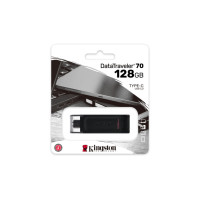 Флеш-накопичувач Kingston USB 3.2 DT 70 128GB Type-C (Цвет Черный) - фото № 2