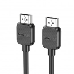 Кабель BOROFONE BUS02 Vivido HDTV 2.0 male-to-male 4K HD data cable(L=1M) Black