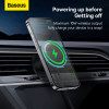 Автотримач для телефона з БЗП Baseus CW01 Magnetic Wireless Charging Car Mount Air Vent Version 15W Cluster Black (Cluster Black)- № 6