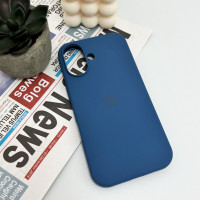 Чохол для смартфона Silicone Full Case AA Open Cam for Apple iPhone 16 16,Blue (Цвет Синий) - фото № 4