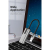 Адаптер Vention USB 3.0-A к адаптеру Gigabit Ethernet, серый, 0,15 м, тип алюминиевого сплава (CEWHB) - изображение 7