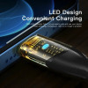 Кабель Essager Interstellar Transparent Design USB-кабель для зарядки типа C на Lightning, 2 м, черный (EXCTL-XJA01-P) (EXCTL-XJA01-P) - изображение 5