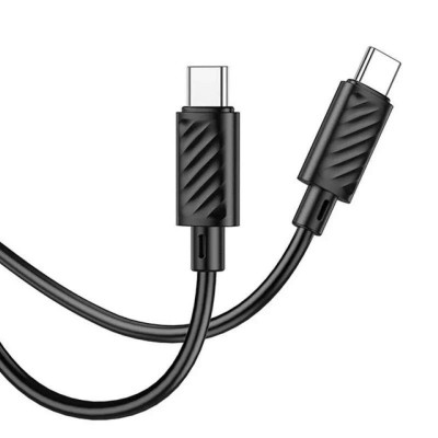 Кабель HOCO X88 Gratified 60W charging data cable for Type-C to Type-C Black (6931474783363) - зображення 2