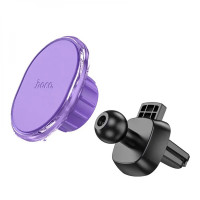 Тримач для мобільного HOCO H1 Crystal magnetic car holder(air outlet) Romantic Purple (Колір Romantic Purple) - фото № 2