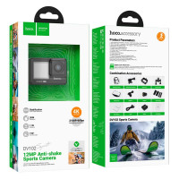 Екшн камера HOCO DV102 4K anti-shake sports camera Black (Колір 7073) - фото № 2