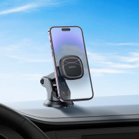 Автотримач для телефона BOROFONE BH97 NT Ice magnetic car holder(center console) (Колір Черный) - фото № 5