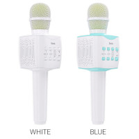 Портативна колонка HOCO BK5 Cantando karaoke microphone Blue (Цвет 7072) - фото № 3