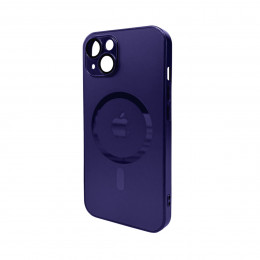 Чохол для смартфона AG Glass Matt Frame Color MagSafe Logo for Apple iPhone 13 Deep Purple
