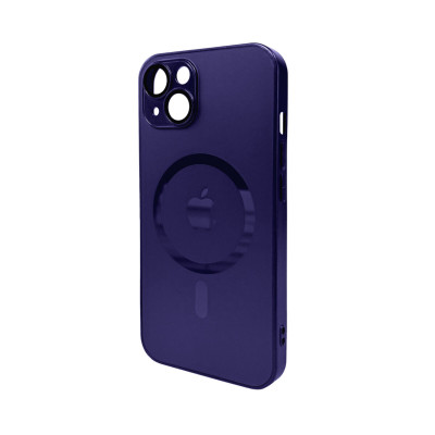 Чохол для смартфона AG Glass Matt Frame Color MagSafe Logo for Apple iPhone 13 Deep Purple (AGMattFrameMGiP13DPurple) - изображение 1
