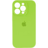 Чохол для смартфона Silicone Full Case AA Camera Protect for Apple iPhone 15 Pro 24,Shiny Green