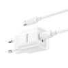Мережевий зарядний пристрій HOCO C147A Charm PD20W+QC3.0 charger set (C to C)(EU) White (7068)- № 5
