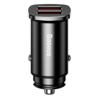 Автомобільний зарядний пристрій Baseus Square metal A+A 30W Black (Колір Черный) - фото № 3