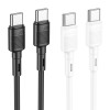 Кабель HOCO X83 Type-C to Type-C Victory 60W charging data cable Black (7073)- № 4