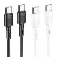 Кабель HOCO X83 Type-C to Type-C Victory 60W charging data cable Black (Цвет 7073) - фото № 4
