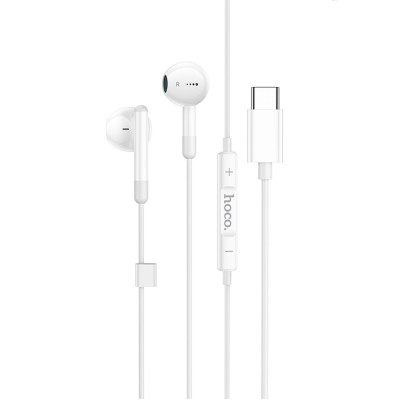 Навушники HOCO M93 Type-C Joy wire-controlled digital earphones with microphone White (6931474778826) - изображение 1