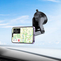 Автотримач для телефона BOROFONE BH97 NT Ice magnetic car holder(center console) (Колір Черный) - фото № 6