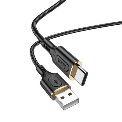 Кабель HOCO X95 Goldentop charging data cable Type-C Black - зображення 1